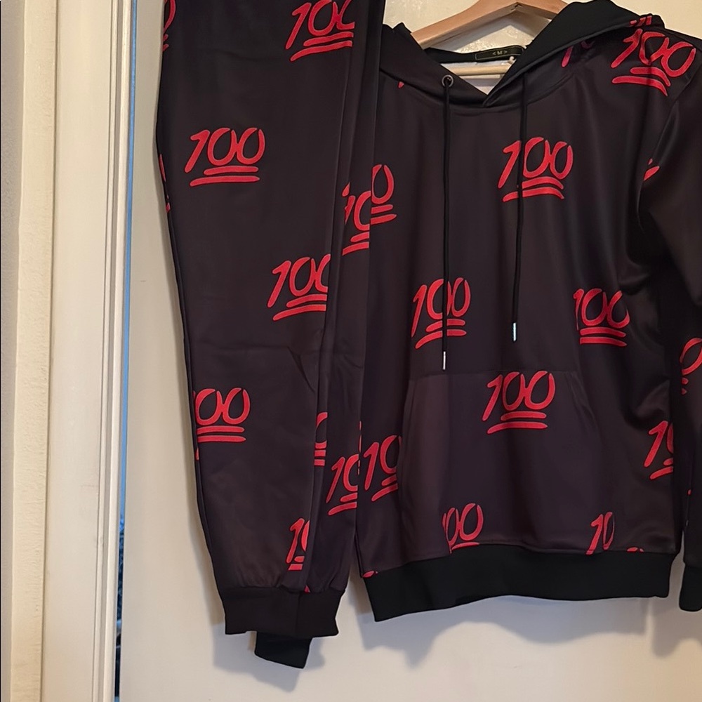 Bold Black And Red Patterned Jacket - image 7